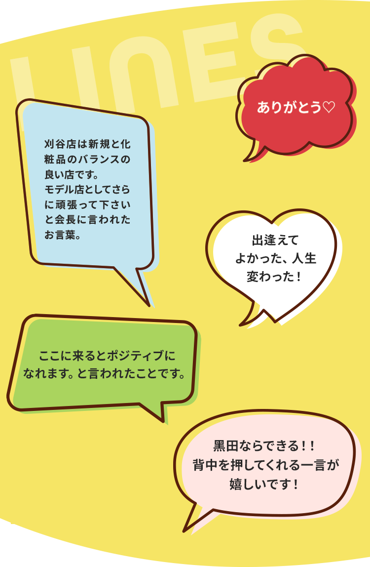 言われてうれしかった言葉のリスト